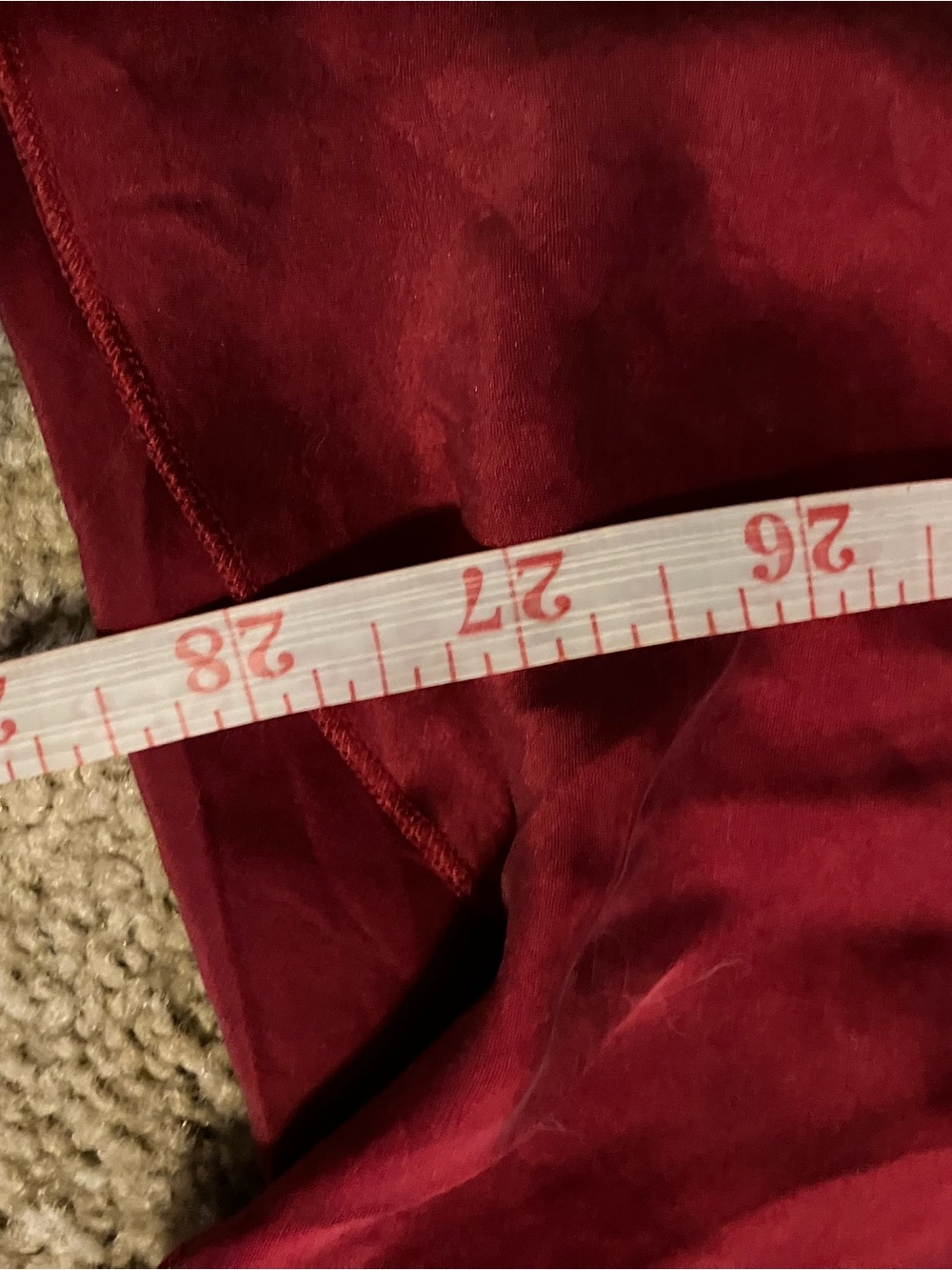 Frederick's of Hollywood Red V-Neck Long Sleeve Tunic - Picture 5 of 6